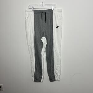 Nike Pants Mens XL Gray White CJ2048-091 Joggers Hybrid Track Sweat Windbreaker
